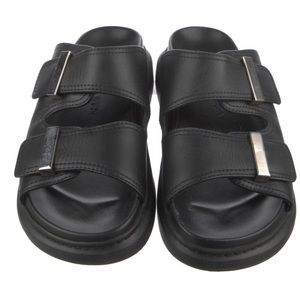Alexander McQueen black sz 38 never worn sandals slides